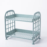 Double Storage Rack Kitchen Small Shelf Desktop Storage Rack Bathroom Sink Plastic Organizing Rack - V.I.P Digital Presence