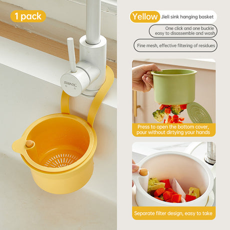 Adjustable Hanging Sink Drain Basket for Kitchen Sink, Food Waste Separator, Filter Basket & Fruit Washing Strainer - V.I.P Digital Presence