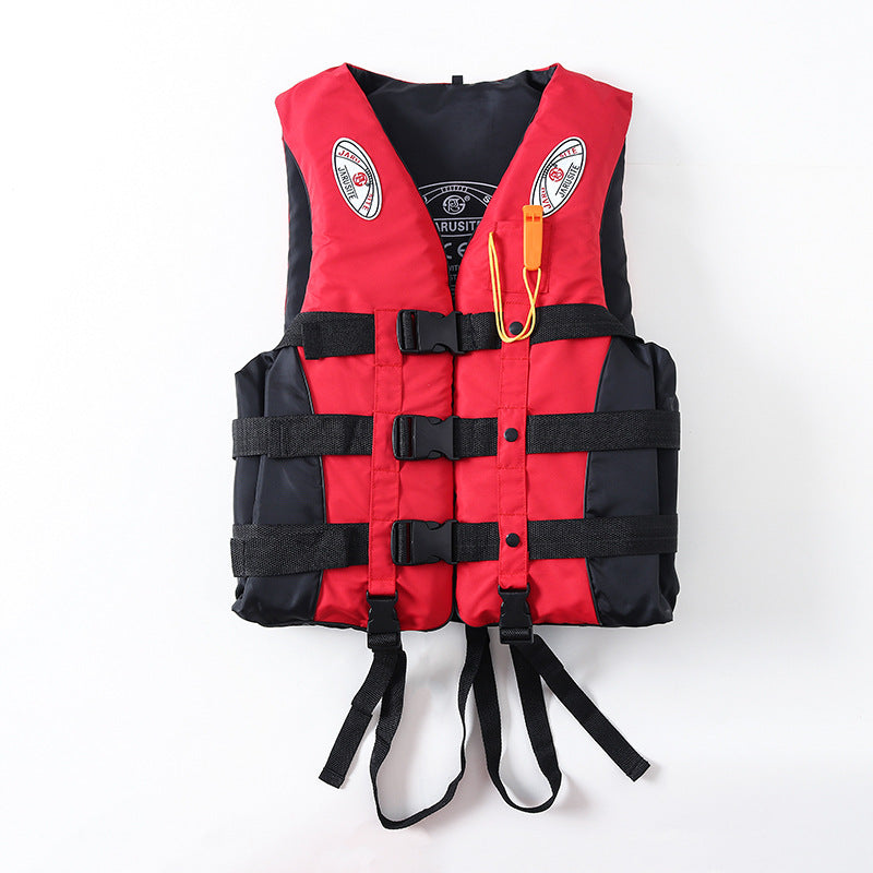 S-M-L-XL-2XL-3XL adult life jacket: buoyant, for sea fishing/outdoor sports, coated Oxford cloth. - V.I.P Digital Presence