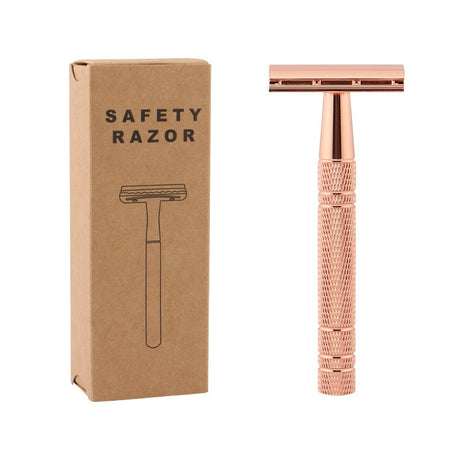 Old style shaver for both men and women, lightweight double-sided shaving blade, kraft paper packaging, alloy beard blade - V.I.P Digital Presence