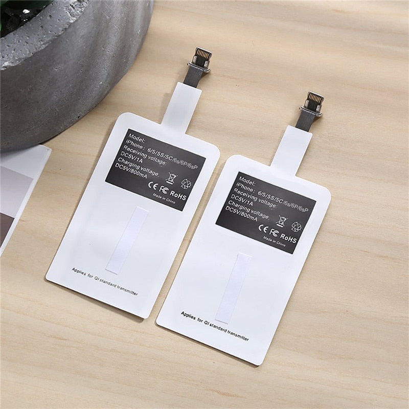 Qi Wireless Charger Receiver Module for iPhone Smart Charging Adapter Receptor for Android Wireless Charger Transmitter - V.I.P Digital Presence