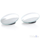 1 pair  360 Degree frameless ultrathin Wide Angle Round Convex Blind Spot mirror for parking Rear view mirror - V.I.P Digital Presence