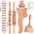 Beech wood therapy scraping cup, meridian dredging roller, tendon rolling stick, scraping board, head massager, massage set - V.I.P Digital Presence
