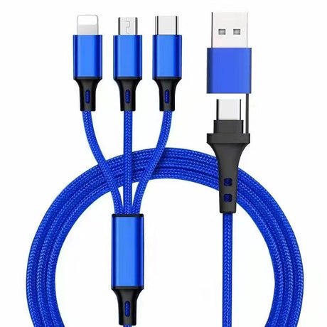 PD two to three 1.2-meter data cable TYPEC revolving three in one car phone charging cable - V.I.P Digital Presence