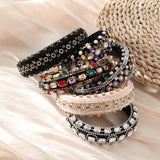 Retro Baroque colored glass drill sponge hair hoop - V.I.P Digital Presence