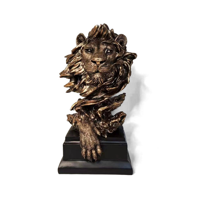 Creative Lion Head Decoration Home Living Room Resin Wine Cabinet Decoration - V.I.P Digital Presence