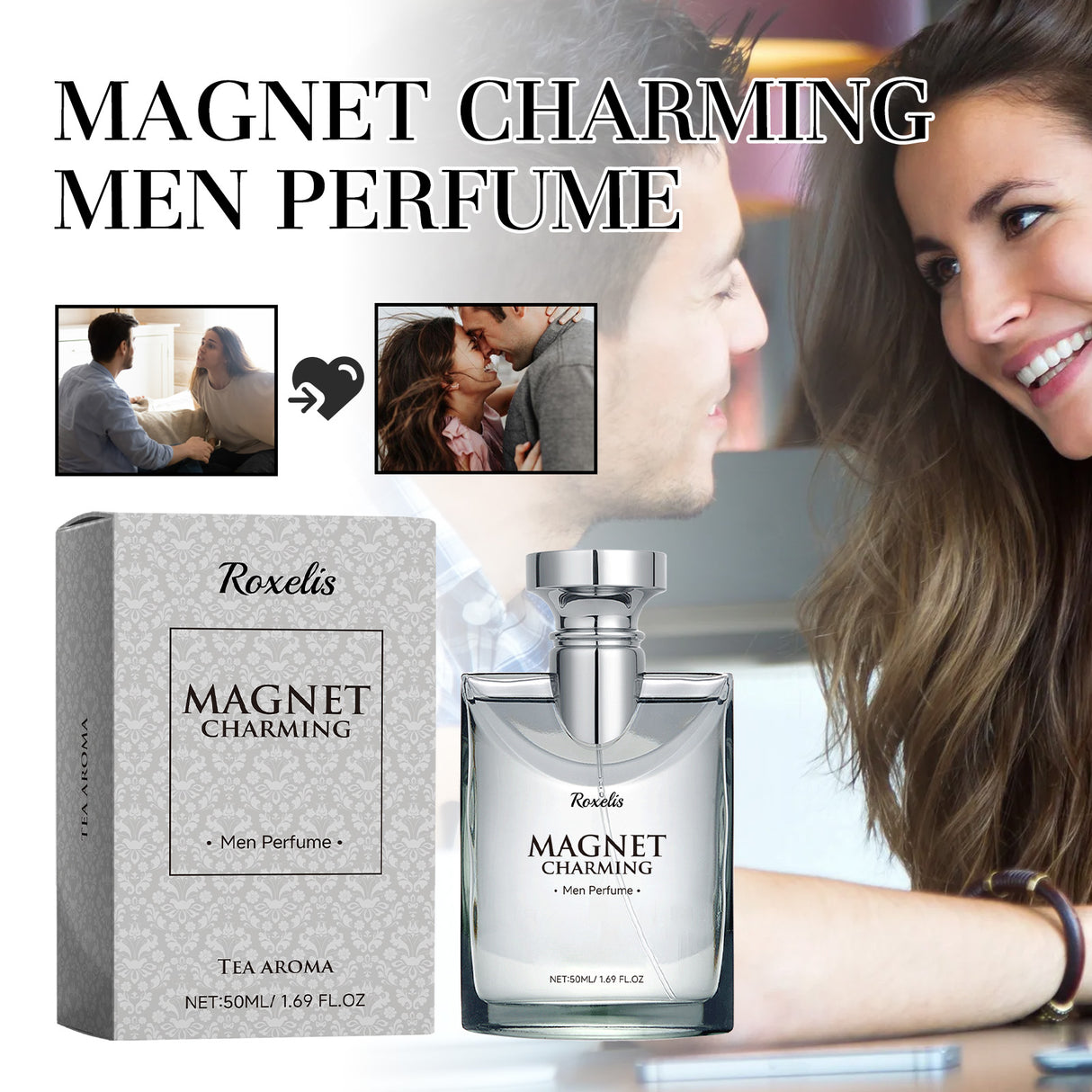 Magnet Charming Men Perfume, Tea Fragrance Natural Fresh Fragrance Release Charm Couple Dating Men Atmosphere Niche Perfume - V.I.P Digital Presence