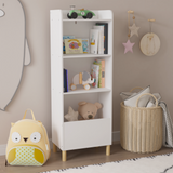Kids 4-Tier Bookcase Children's Book Display Bookshelf Toy Storage Cabinet Organizer for Children's Room Playroom - V.I.P Digital Presence