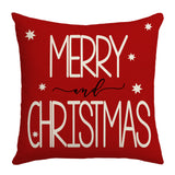 Grid Christmas linen pillowcase, Christmas tree snowflake home decoration pillowcase, sofa cushion pillowcase - V.I.P Digital Presence