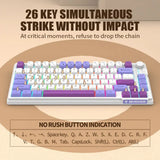 K81 gaming wired keyboard MDA ball cap three tone luminous desktop laptop - V.I.P Digital Presence
