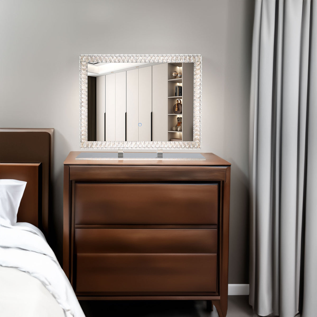 LED Crystal Mirror Light With Dimmable Lights – V.I.P Digital Presence