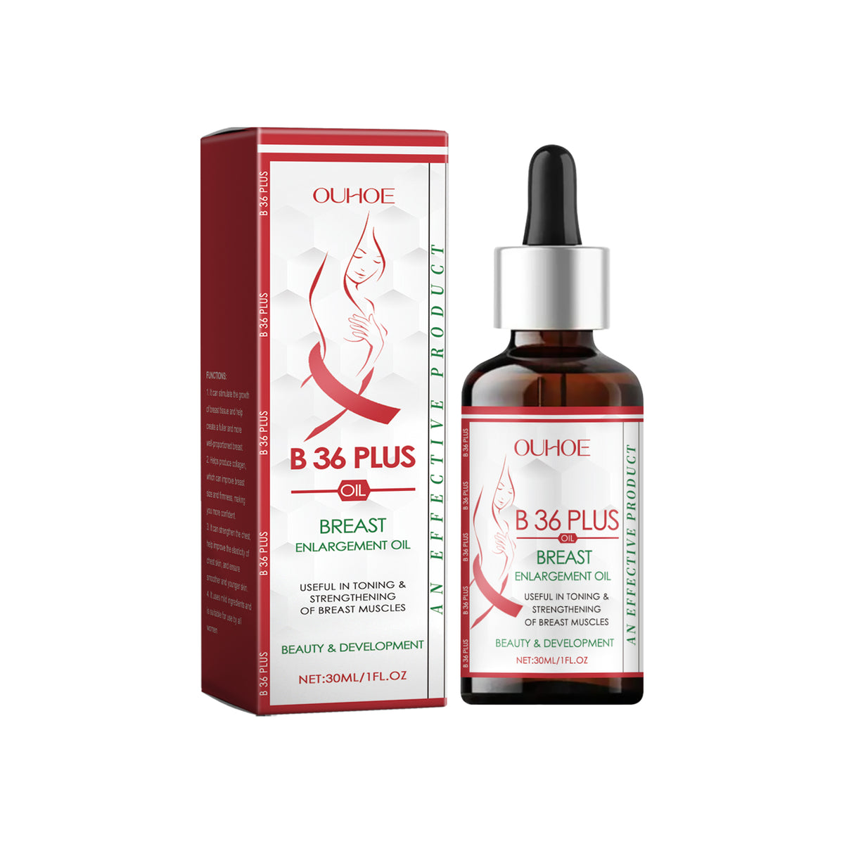 Herbal Chest Essential Oil, Moisturizing Women's Chest Massage Firming Oil Chest Care Plump Essential Oil