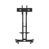 FANCO Universal Rotating TV Stand, suitable for 32-80 inch TVs, adjustable tilt height, maximum VESA 600x400mm (black) - V.I.P Digital Presence