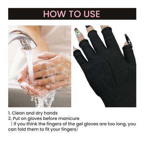 Anti-UV Glove, Anti-Suntan Hand Baking Lamp Blocking Gloves For Nail Lighting - V.I.P Digital Presence