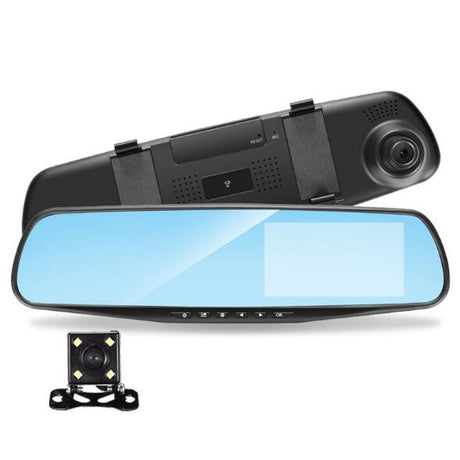 Full HD 1080P Car Dvr Camera Auto 4.3 Inch Rearview Mirror Digital Video Recorder Dual Lens Registratory Camcorder - V.I.P Digital Presence