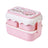 ins cartoon cute microwaveable large capacity double-layer portable lunch box lunch box - V.I.P Digital Presence