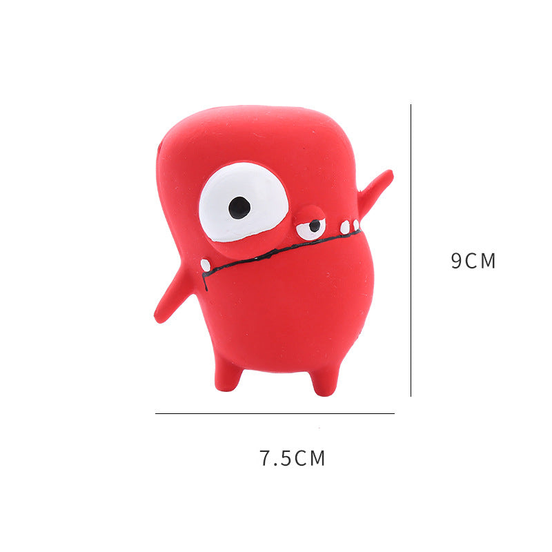 Cute Monster Shaped Latex Squeaky Dog Toy Durable and Easy to Clean Pet Toy - V.I.P Digital Presence