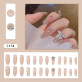 Fake Nails Fairy Long Wearing A Broken Diamond Butterfly Nail Stickers Detachable Finished Nail Pieces Nail Stickers Nails - V.I.P Digital Presence