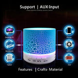 A9 LED Bluetooth Speaker Mini Speakers Hands Free Portable Wireless Speaker With TF Card Mic USB Audio Music Player - V.I.P Digital Presence