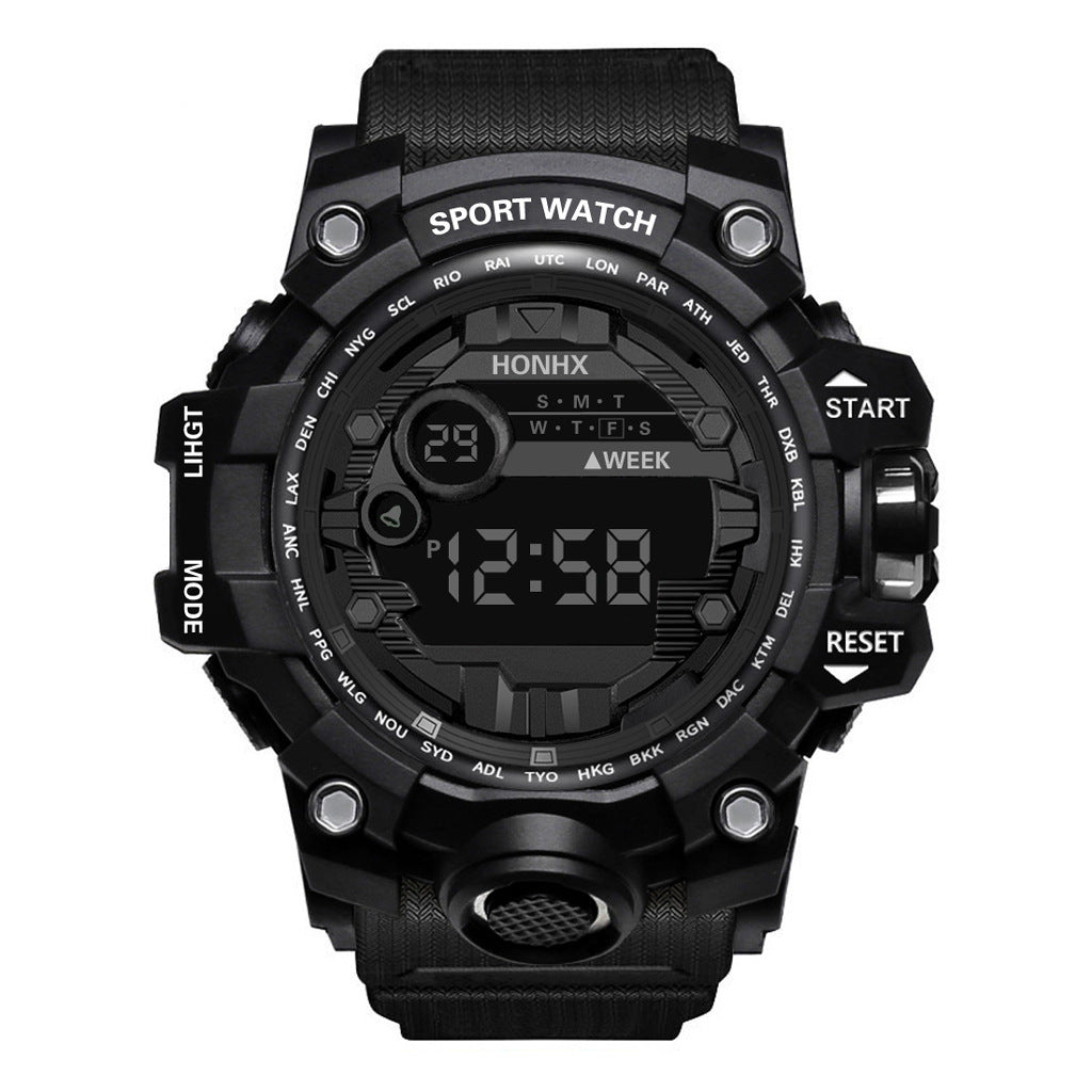 Multi functional outdoor men's electronic watch for male and female students running sports watch - V.I.P Digital Presence