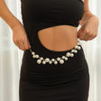 Fashion design imitation pearl tassel waist chain female creative round bead splicing body chain - V.I.P Digital Presence