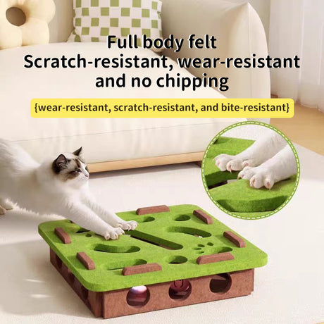 Felt puzzle toys, puzzle boxes, ball motion toys for indoor cat exercise, entertainment and hunting. - V.I.P Digital Presence