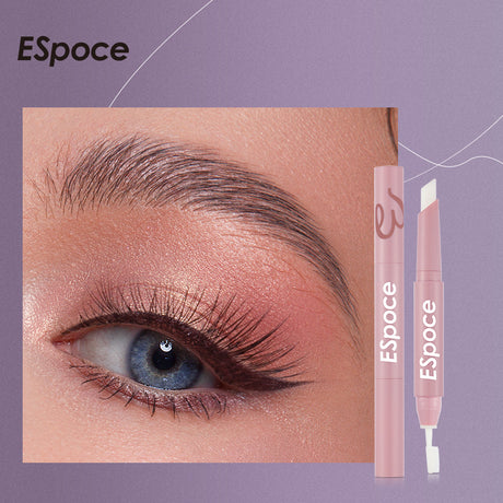 ESpoce New Multi-Functional Double-Headed Eyebrow Cream With Brush Head Wild Raw Eyebrow Stereotyped Three Dimensional Stereotyped Lasting Eyebrow Pencil - V.I.P Digital Presence