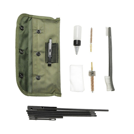 Airsoft M4 M16 Rifle Gun Cleaning Kit 10 Pieces .22 .30cal 5.56mm Brushes Set Clean Rod Convenient Nylon Case Hunting Accessory - V.I.P Digital Presence