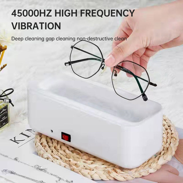 Intelligent Sonic Wave Cleaning Machine, Small Household Cleaner, Portable Electric Ultra Frequency Sonic Wave Cleaning Box - V.I.P Digital Presence
