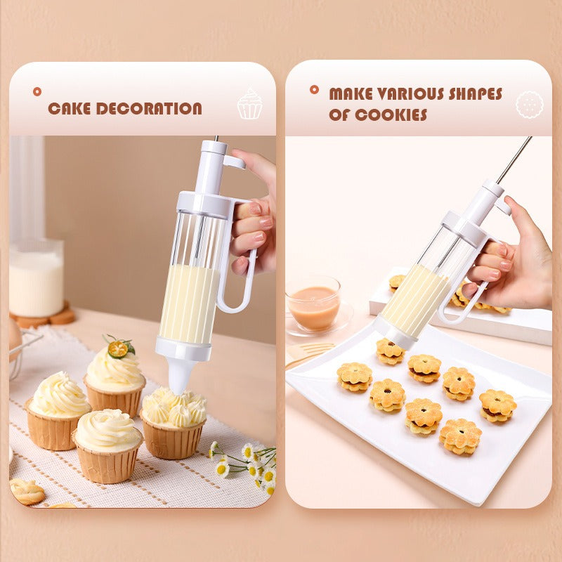 Cookie cookie gun biscuit grinder full set of baking gun set mounted flower nozzle extrusion - V.I.P Digital Presence