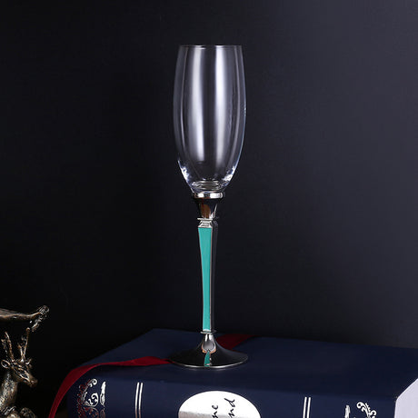 Crystal glass champagne glasses household high footed glasses - V.I.P Digital Presence