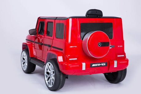 Mercedes Benz G63 Children's Electric Vehicle with Remote Control, 12V Spring Suspension, Safety Lock, and License - V.I.P Digital Presence
