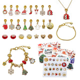 DIY creative children's bracelet jewelry 24-grid calendar Christmas holiday surprise blind box silver set - V.I.P Digital Presence