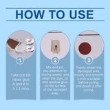 Tile Repair Glue, Living Room Bathroom Wall Tile Repair Leak Gap Waterproof Sealing Tile Repair Glue - V.I.P Digital Presence