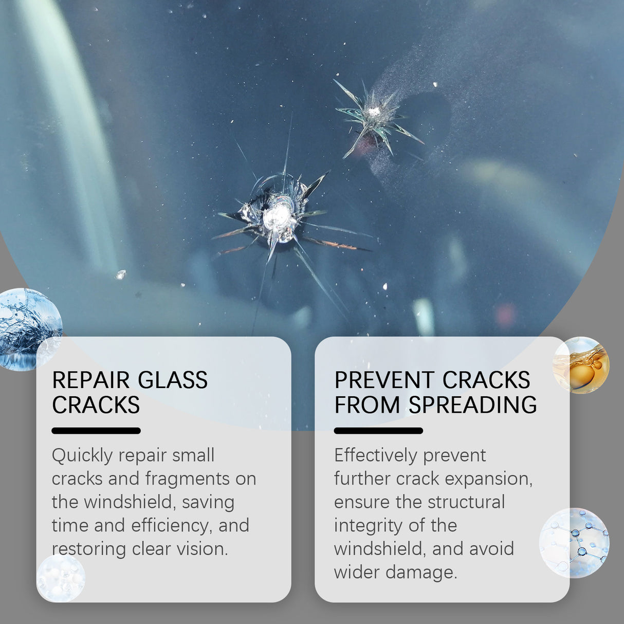Windshield Repair Adhesive, Windshield Cracks And Scratches Repair Clear Vision Repair Adhesive - V.I.P Digital Presence