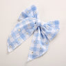 Children's Headwear Girl Plaid Cotton Embroidery Bow Hairpin Big Swallowtail Hairpin - V.I.P Digital Presence