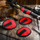 6 - piece set of 5.9 - inch lure wraps. Doubles as covers, gloves, hook protectors. Keeps anglers safe while fishing. - V.I.P Digital Presence