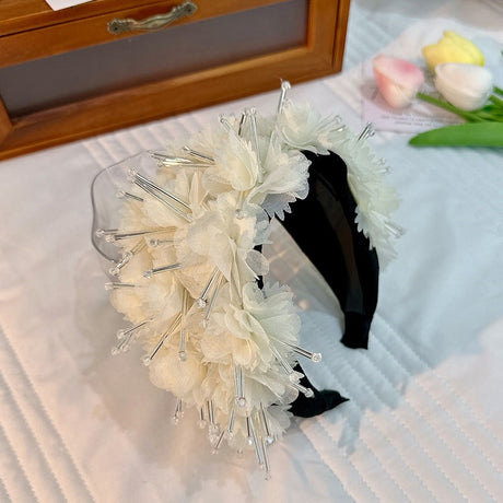 Fashionable design wide edge fabric crystal headband - V.I.P Digital Presence