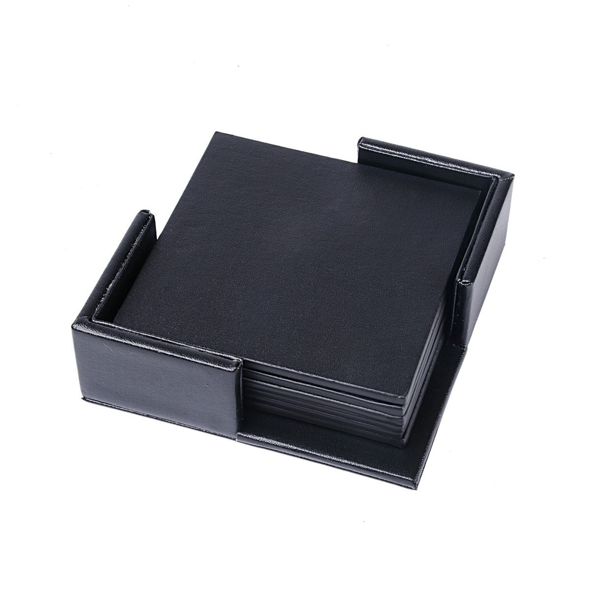 Creative PU leather coaster Exquisite insulated tea water cushion Square leather coaster - V.I.P Digital Presence