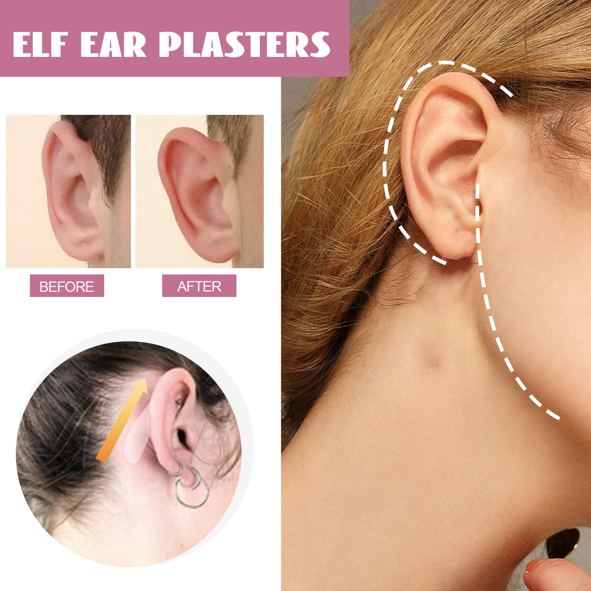 EELHO Fairy Ear Mask Ear Mask Small Invisible Breathable Waterproof Corrective Ear Fix - V.I.P Digital Presence