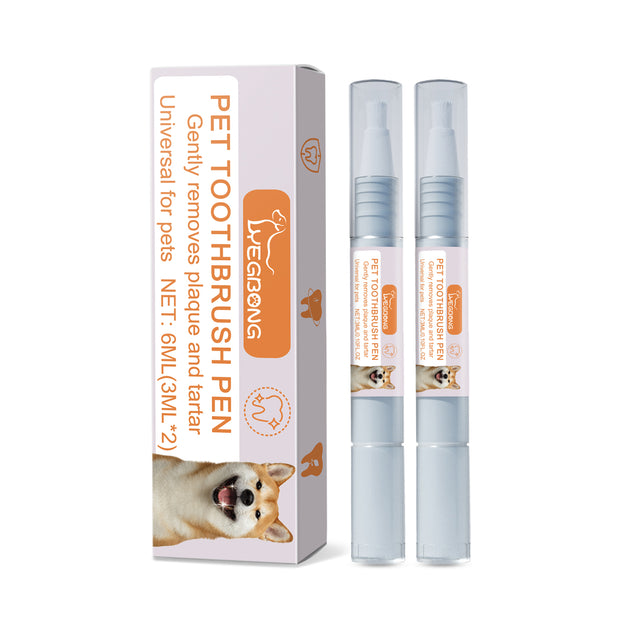 Pet Toothbrush Pen Dog Cat Tartar Stone Cleaning Remove Bad Breath Remove Odor Cleaning Pen - V.I.P Digital Presence