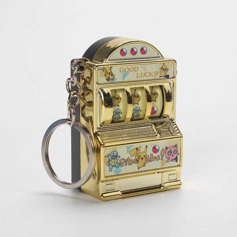 Mini fruit machine keychain pendant spinning machine game slot machine slot machine small toy lucky draw decoration - V.I.P Digital Presence