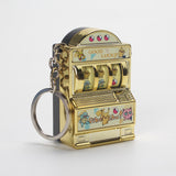Mini fruit machine keychain pendant spinning machine game slot machine slot machine small toy lucky draw decoration - V.I.P Digital Presence