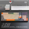 Teclado mecánico inalámbrico K6 5.0 BT 2.4 Ghz con cable, tres modos, retroiluminado, Bluetooth, para gamers, 100 teclas, para PC
