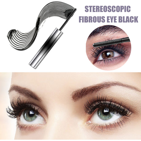 Curl Your Mascara, Eyelashes Black Beautiful Natural Thick Sweat-Proof, Not Smudgy, Not Makeup Off Slim Long - V.I.P Digital Presence