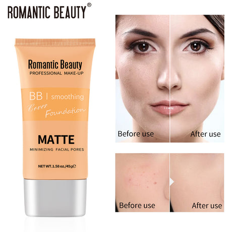 Romantic Beauty Waterproof Non-Standing Portable Foundation Oil Control Long Lasting Concealer Foundation - V.I.P Digital Presence
