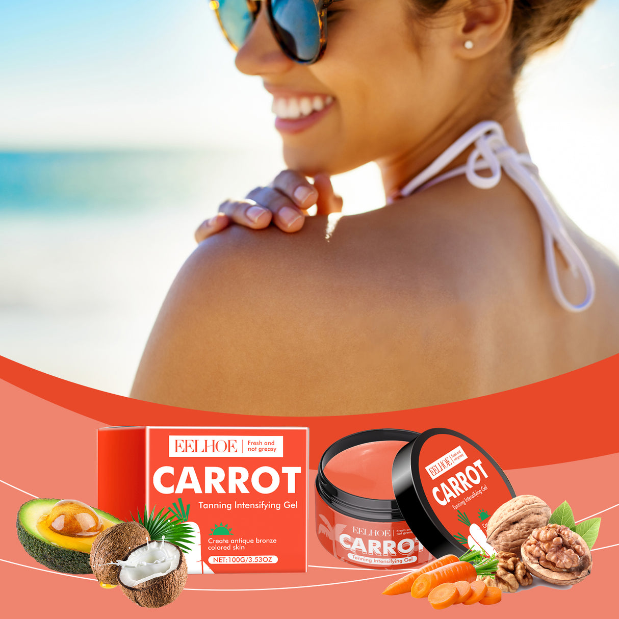 Carrot Black Gel Equalizes Skin Tone And Creates A Healthy Cream For Wheat Skin - V.I.P Digital Presence