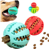 Dog Toy Ball Interactive Rubber Balls Puppy Chewing Toys Pet Tooth Cleaning Ball Cats Pets Food Treat Feeder Silicone Balls Toy - V.I.P Digital Presence