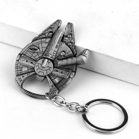 Movie Millennium Falcon Key Chain Cosplay Badge Bottle Opener Fashion Fancy Funny Souvenir Gift Spaceship Key Ring - V.I.P Digital Presence