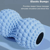 Pelota de masaje EVA Peanut, pelota de masaje doble de lacrosse, pelota de movilidad para fisioterapia, herramienta de masaje de tejido profundo para espalda, manos y pies.